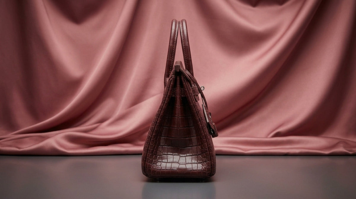 Hermès Birkin 25 Burgundy Exotic Leather