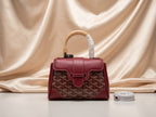 Goyard Heritage Chevron Structured Top-Handle Bag