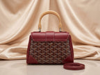Goyard Heritage Chevron Structured Top-Handle Bag
