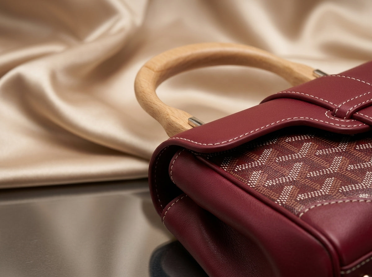 Goyard Heritage Chevron Structured Top-Handle Bag