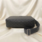 Gucci GG Supreme Messenger Bag | Black Monogram Canvas with Gold GG Hardware – | LisaLuxuryHub