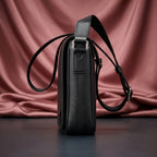 Louis Vuitton Structured Saffiano-Style Messenger Bag — Black