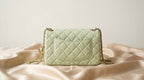 Chanel Mini Flap Bag | Mint Green Quilted Lambskin with Gold Hardware –| LisaLuxuryHub
