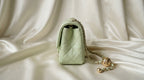 Chanel Mini Flap Bag | Mint Green Quilted Lambskin with Gold Hardware –| LisaLuxuryHub