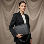 Gucci GG Supreme Messenger Bag | Black Monogram Canvas with Gold GG Hardware – | LisaLuxuryHub
