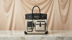 Hermès HAC Canvas & Black Leather Tote Bag| LisaLuxuryHub