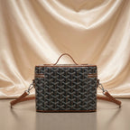 Goyard Chevron Vanity Case — Structured Crossbody