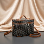 Goyard Chevron Vanity Case — Structured Crossbody