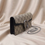 Gucci Dionysus GG Canvas Mini Bag | Beige Monogram with Tiger-Head Hardware –| LisaLuxuryHub
