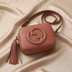 Gucci Blondie Crossbody Bag | Terracotta Leather with Embossed GG Logo –| LisaLuxuryHub