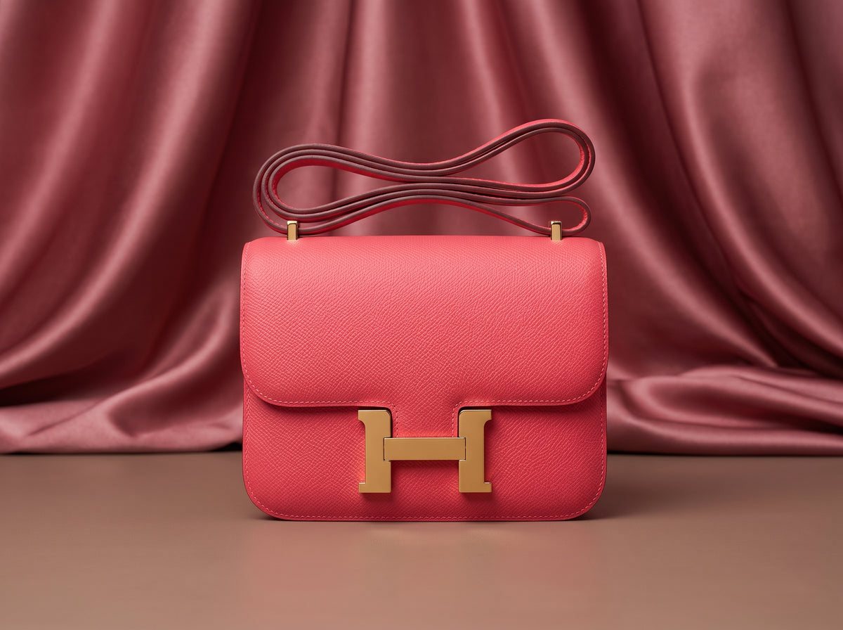 Hermès Constance 18 Rose Azalée Epsom Leather Bag