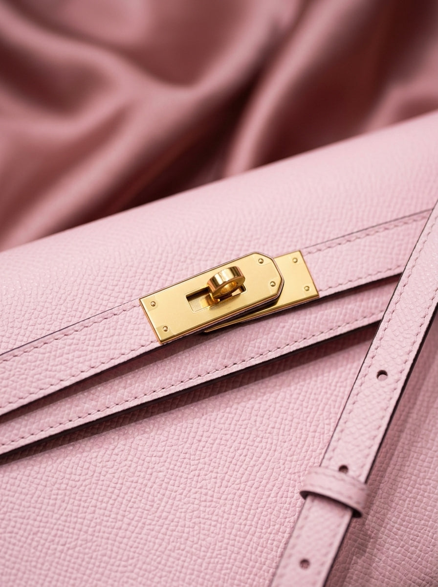 Hermès Kelly To Go Wallet Rose Confetti Epsom Leather