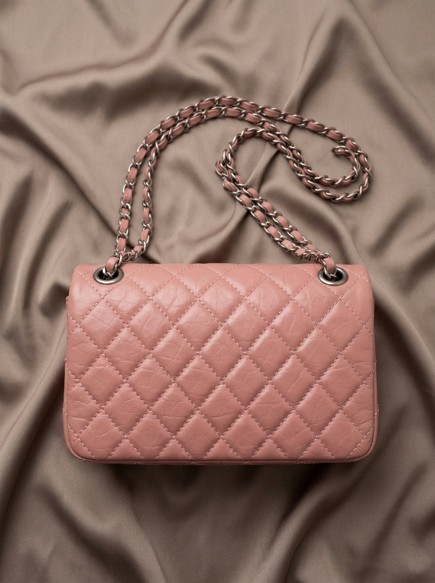 Chanel 2.55 Reissue Flap Bag | Pink Quilted Leather with Gunmetal Hardware – LisaLuxuryHub