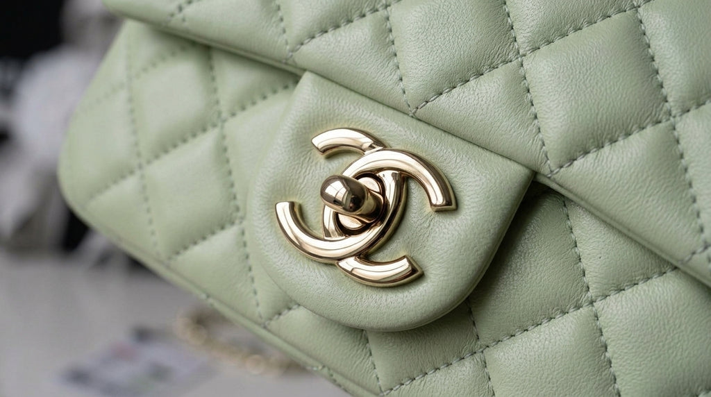 Chanel Mini Flap Bag | Mint Green Quilted Lambskin with Gold Hardware –| LisaLuxuryHub