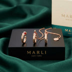 Marli Rose Gold-Tone Ruby-Accent Open Circle Jewelry Set – 2 Pieces