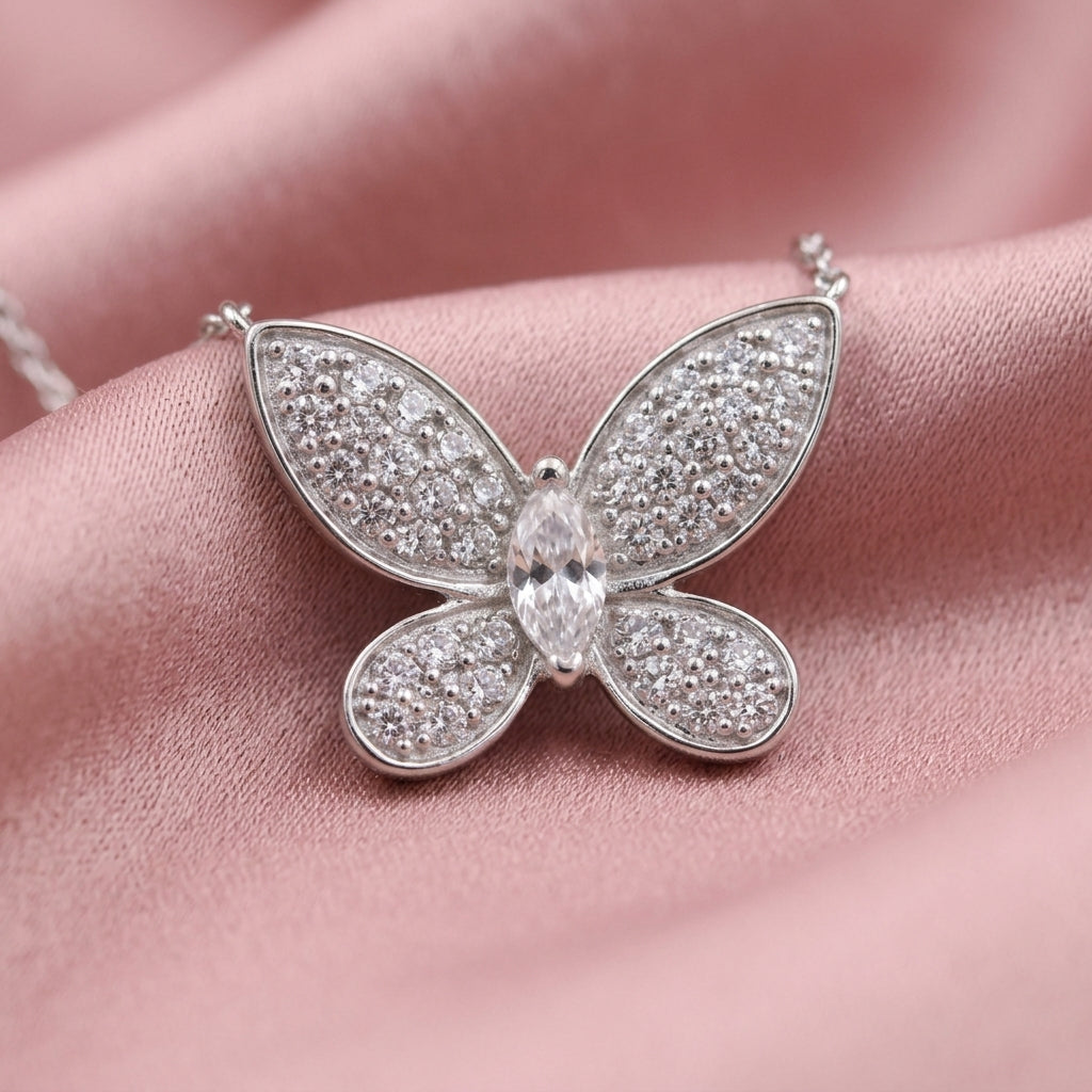 Silver Butterfly Pendant