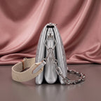 Metallic Silver LOUIS VUITTON Shoulder Bag .