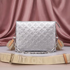 Metallic Silver LOUIS VUITTON Shoulder Bag .