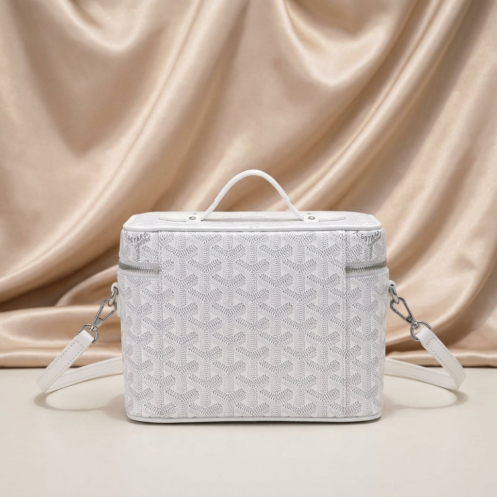Goyard Chevron Vanity Case — Structured Crossbody