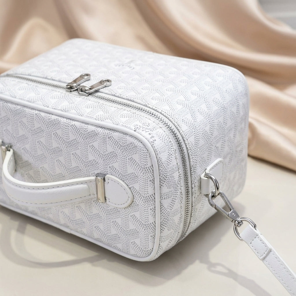 Goyard Chevron Vanity Case — Structured Crossbody