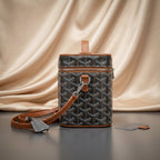 Goyard Chevron Vanity Case — Structured Crossbody