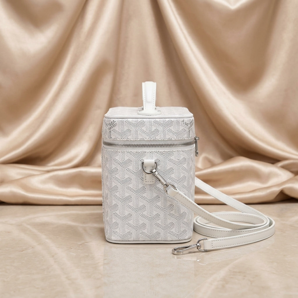 Goyard Chevron Vanity Case — Structured Crossbody