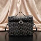 Goyard Chevron Vanity Case — Structured Crossbody
