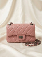 Chanel 2.55 Reissue Flap Bag | Pink Quilted Leather with Gunmetal Hardware – LisaLuxuryHub