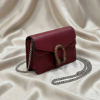 Gucci Dionysus Mini Bag | Burgundy Leather with Crystal Tiger-Head Hardware –| LisaLuxuryHub