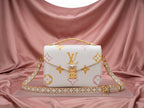 LOUIS VUITTON Luxury White Multicolor; Messenger Bag