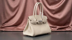 Hermès Birkin 25 Craie Togo Leather with Palladium Hardware