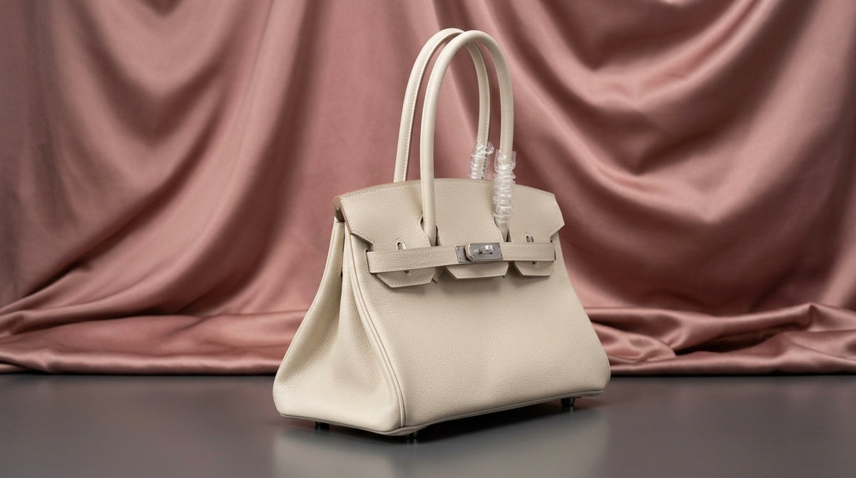 Hermès Birkin 25 Craie Togo Leather with Palladium Hardware