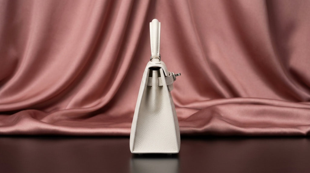 Hermès Mini Kelly 20 White Epsom Leather Bag