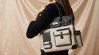Hermès HAC Canvas & Black Leather Tote Bag| LisaLuxuryHub