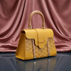 Goyard Heritage Chevron Structured Top-Handle Bag