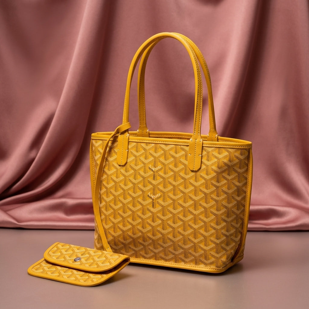 GOYARD Heritage Chevron Classic Tote — Structured Everyday Bag
