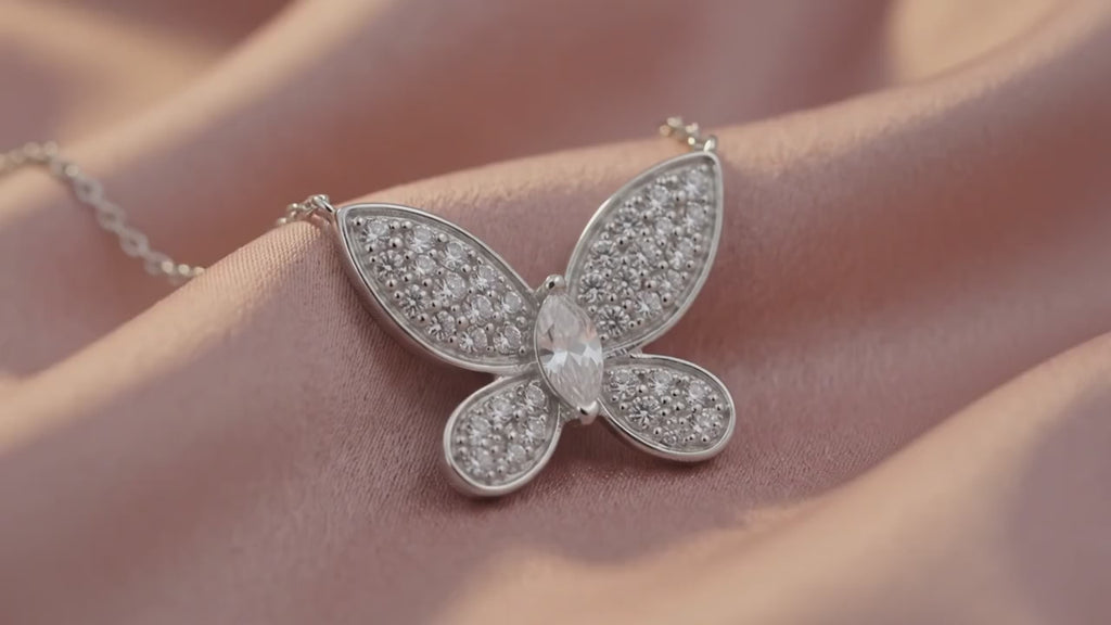 Silver Butterfly Pendant